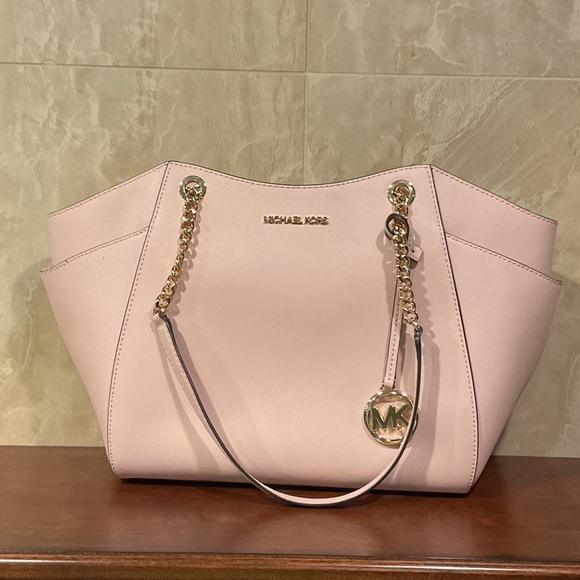 Michael Kors Handbags - Michael Kors Blush Shoulder Bag with Gold Accents